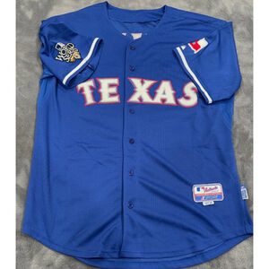 majestic texas rangers Feliz jersey size 54